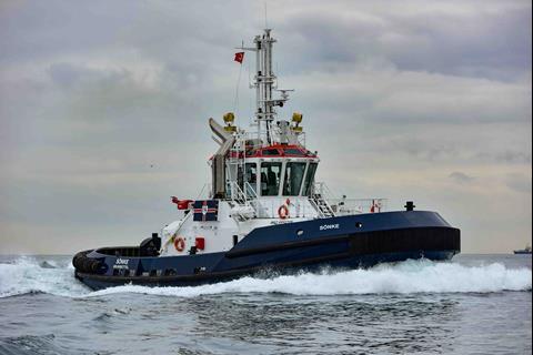 'Sonke' is Hans Sshramm's fifth newbuild Sanmar tug (Sanmar)